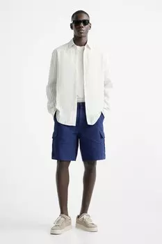 Кожаные кроссовки ZARA, бежевый