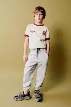 Кожаные кроссовки ZARA, серый