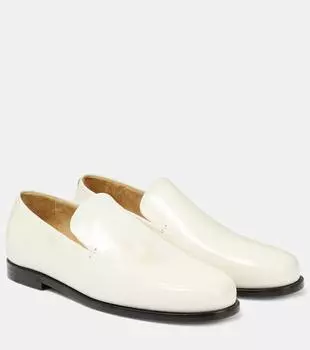 Кожаные лоферы alessio Khaite, белый