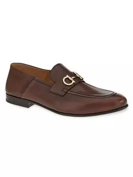 Кожаные лоферы без шнурков Gin FERRAGAMO