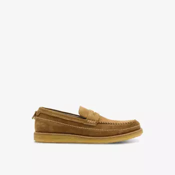 Кожаные лоферы без шнуровки jago Allsaints, цвет tan