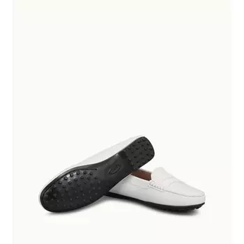Кожаные лоферы City Gommino TOD's, белый