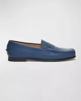 Кожаные лоферы Danielle Pop Penny Sebago, цвет Blue Limogue