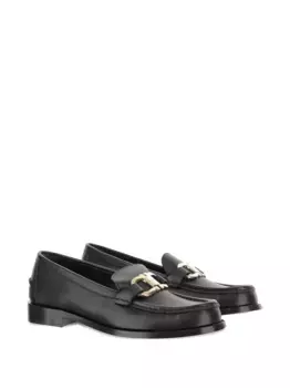 Кожаные лоферы Ferragamo, черный