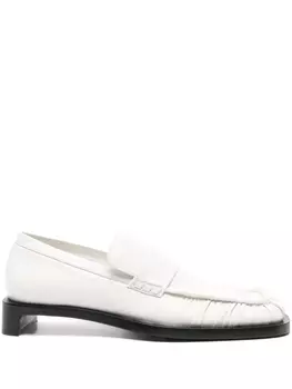 Кожаные лоферы Jil Sander, белый