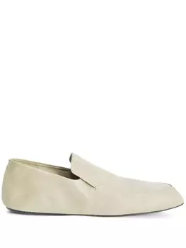 Кожаные лоферы Jil Sander, нейтральный цвет