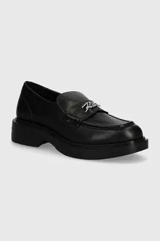 Кожаные лоферы Karl Lagerfeld MACIE, черный