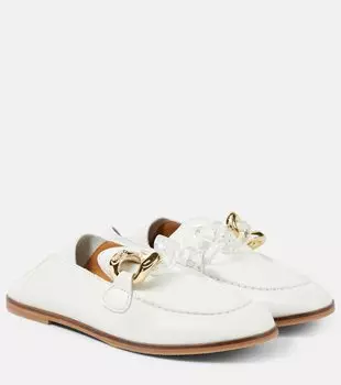 Кожаные лоферы klaire See By Chlo, белый