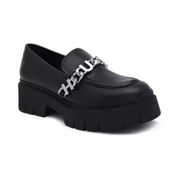 Кожаные лоферы Kris Hugo, черный