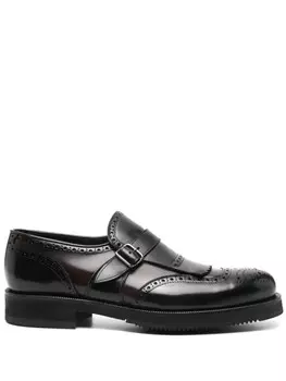 Кожаные лоферы Lidfort, черный