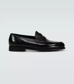 Кожаные лоферы Lopez John Lobb, черный