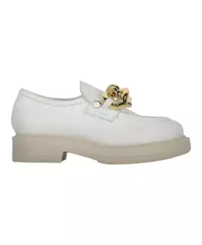 Кожаные лоферы Love Moschino, белый