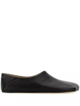 Кожаные лоферы MM6 Maison Margiela, черный