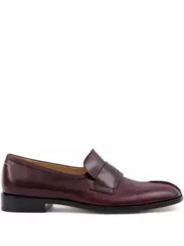 Кожаные лоферы MM6 Maison Margiela, красный