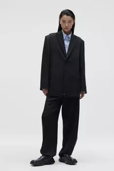 Кожаные лоферы на спортивной подошве adererror ZARA, черный