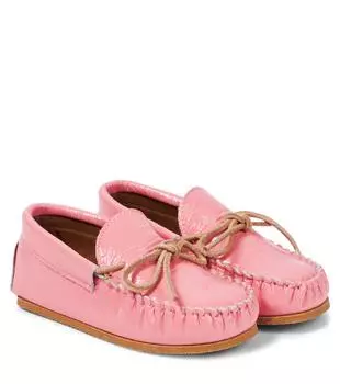 Кожаные лоферы Pp, розовый