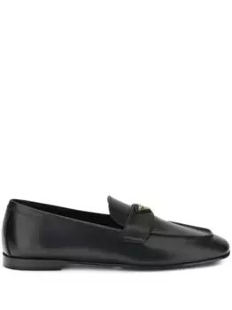 Кожаные лоферы Prada, черный