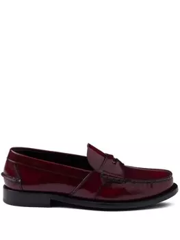 Кожаные лоферы Prada, красный