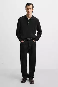 Кожаные лоферы с кисточками ZARA, бордово-красный