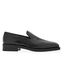 Кожаные лоферы с прострочкой Ferragamo, красный