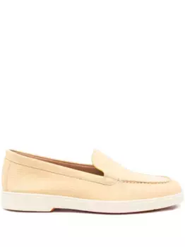 Кожаные лоферы Santoni, нейтральный