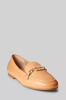 Кожаные лоферы телесного цвета от Averi Lauren Ralph Lauren