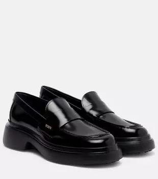 Кожаные лоферы Tod's, черный