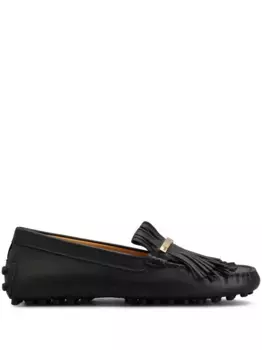 Кожаные лоферы TOD'S, черный