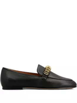 Кожаные лоферы TOD'S, черный