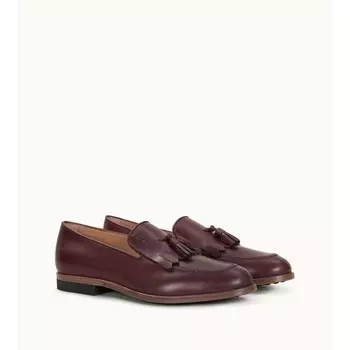 Кожаные лоферы TOD's, цвет Kraft
