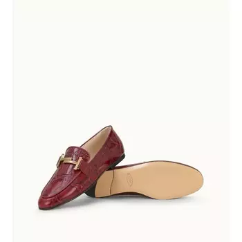 Кожаные лоферы TOD's, красный