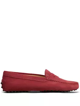 Кожаные лоферы Tod's, красный