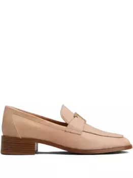 Кожаные лоферы TOD'S, нейтральный