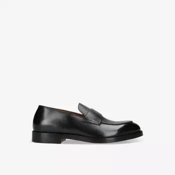 Кожаные лоферы torino с отстрочкой в тон Ermenegildo Zegna, черный