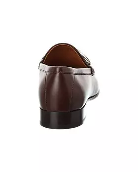 Кожаные лоферы Valentino с логотипом, коричневый