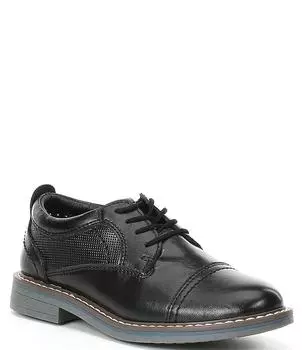 Кожаные модельные туфли Steve Madden для мальчиков Toliverr (для младенцев), черный