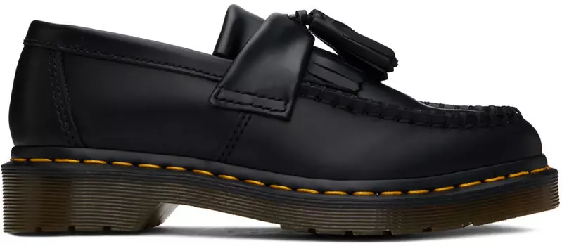 Кожаные мокасины Adrian Yellow Stitch Tassel Dr. Martens