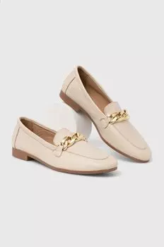 Кожаные мокасины Answear Lab, бежевый