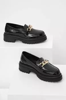 Кожаные мокасины Answear Lab, черный
