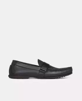 Кожаные мокасины Calvin Klein, черный