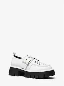 Кожаные мокасины Colby с люверсами Michael Kors, белый