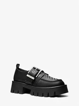 Кожаные мокасины Colby с люверсами Michael Kors, черный