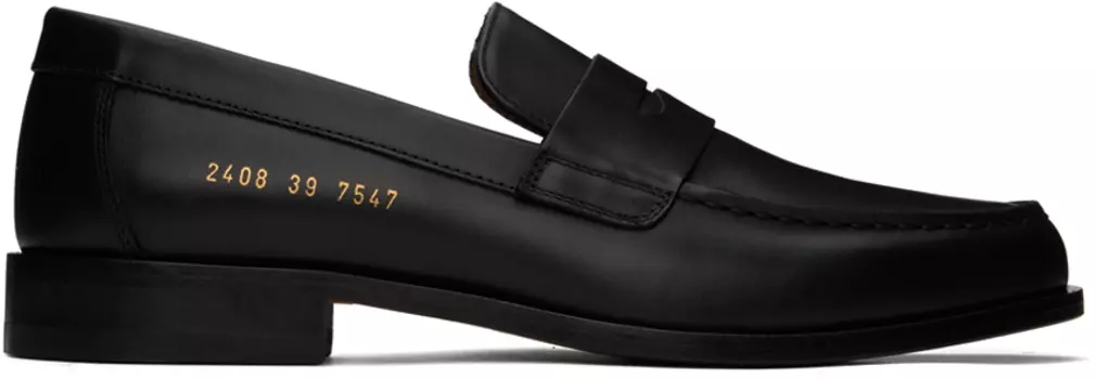 Кожаные мокасины Common Projects, черный