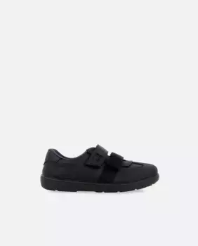 Кожаные мокасины для мальчика с усиленным носком, которые можно стирать Gioseppo, темно-синий