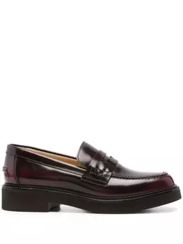 Кожаные мокасины Дукаля Doucal'S, красный