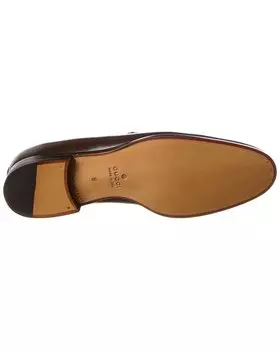 Кожаные мокасины Gucci, коричневый