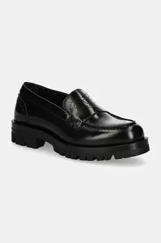 Кожаные мокасины Helen Boss, черный