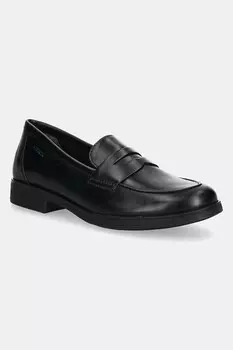 Кожаные мокасины Jr Agata Geox, черный