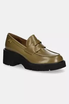 Кожаные мокасины Milah Camper, зеленый