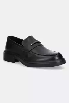 Кожаные мокасины MOCCASIN CDR Calvin Klein, черный